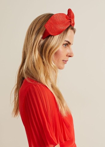 Phase Eight Padded Bow Hats Orange Canada | KEZDNC-149